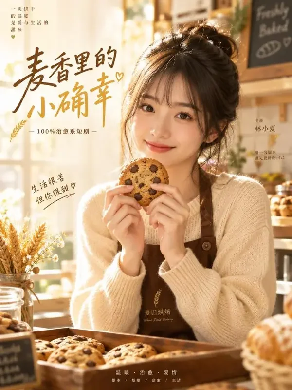 饼干小姐的甜蜜逆袭 封面 - 漫剧AI